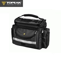TOPEAK 토픽 가방 Tourguide Handlebar Bag DX 투어용 핸들바 거치 자전거 여행 가방 투어가이드 핸들바 백, 블랙, 1개