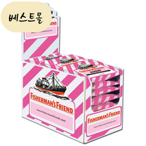[해외] 피셔맨 프렌드 라즈베리 슈가프리 목 캔디 사탕 24개 Fisherman’s Friend 베스트몰 미국직구
