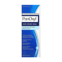 PanOxyl Acne Creamy Wash Benzoyl Peroxide 4%(170 g)/ 화농성 염증 여드 완화 클렌저 / 펜조일 퍼옥사이드 4% 함유 / 데일리 케어, 170g, 1개