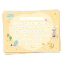 젤리박스 칭찬판 칭찬스티커판, 아기새 칭찬, 50개