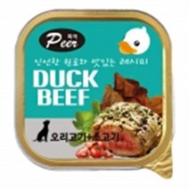 씹는맛이있는 단백질 강아지 캔 8종 2개 강아지습식간식 강쥐결석간식 반려동물신부전간식 애견캔 강냥이결석간식, 오리+연어 2개