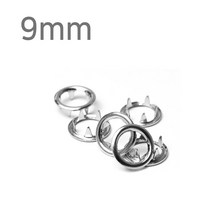 JSTrading 가시도트 단추 9mm, 10set, 니켈