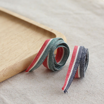 릴리패브릭 1마-면테이프) 굵은라인리본테이프(2컬러), 레드그린