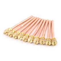 냉장고부품 에어컨 냉동 액세스 밸브 6mm OD 구리 튜브 필링 파 10pcs