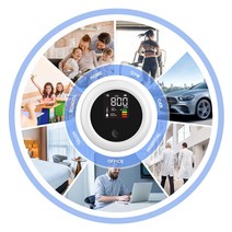 미니 CO2 기 NDIR 센서. B 이산화탄소 공기 에어질 모니터. 가정용 LED . 실내 사무실 여행용. 3in 1., 01 섭씨 도