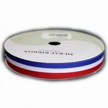 메달리본 상메달리본끈 15mm 16야드 삼색리본 메달끈, 단품, 1개