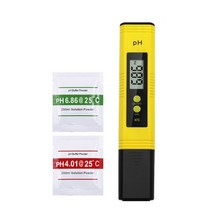 염도계 PH 미터 0.01 고정밀 수질 검사기 0-14 측정 범위 수족관 수영장에 적합, [01] Yellow, 01 Yellow