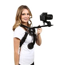 Cam Caddie® Scorpion EX Canon Nikon Sony Panasonic/Lumix 스타일 DSLR 캠코더 또는 비디오 카메라와 호환되는 핸즈프리 어깨 지