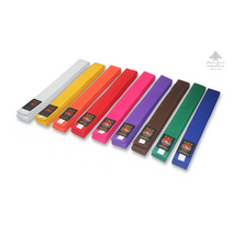 태권도 합기도 특공무술 색깔띠 파랑 녹색 노랑 갈색 흰띠 빨강 주황 핑크 보라, 백색(white) 180cm