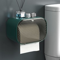 북유럽 스타일 욕실 휴지걸이 방수화장실 휴지걸이 휴지걸이봉 스타일 페이스 워시 티슈 홀더 벽걸이, green