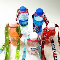 생수병 스트랩 물병 물통 홀더 다이소 생수 목걸이 병홀더, 2.스누피노랑(실리콘)