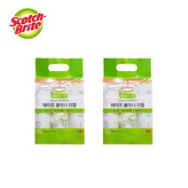 3M 스카치브라이트 베이직 테이프 클리너 리필 대형 6롤 X 2개 세트 돌돌이 먼지제거, 12개