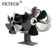 티타늄 화목난로 거꾸로타는 주물 스텐 캠핑용 실내 화목난로 더블 헤드 우드 버닝 스토브 팬 고효율 버닝 스토브 히터 팬 방열 야외 캠핑을위한 친환경, 없음