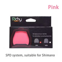 경량페달 가성비 카본 초경량 알루미늄 합금 로드 바이크 페달 어댑터 플랫폼 SPD LOOK 컨버터 사이클링, 04 SPD-Pink