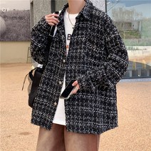 가을체크셔츠 JK181 P50 숏 바나나 체크남방 남자 와이드 루즈핏 슬림핏 커플룩 코트 M2XL 4993998220