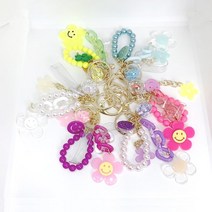 핸드드 스마일 위러브 키링백참, Pink