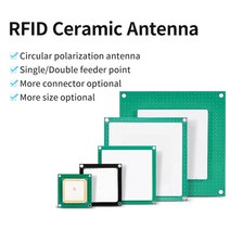 FONKAN 전체 크기 맞춤형 커넥터 케이블 길이 UHF RFID 860960Mhz 리더 모듈 용 2dBi 세라믹 안테나, [03] 120mm SMA femaleUS