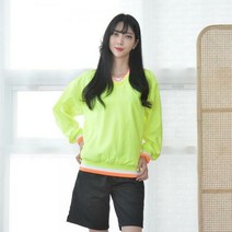 협력브랜드 형광 바람막이 브이넥 티셔츠 4color.