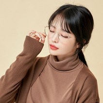 멜라크메 국산 동글이 남자 여자 골드 안경테 자외선 전자파 블루라이트 3세대 근적외선 차단렌즈