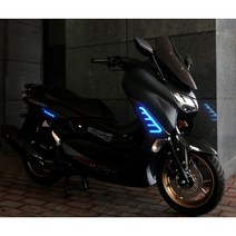 2022 야마하 엔맥스155 튜닝 카본 프론트 리어 LED 케이스 커버, 리어 LED 커버, White - 화이트