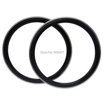 RIM-C25: 탄소 광택 로드 자전거 700C 휠 클린져 림 50mm 합금 브레이크 표면