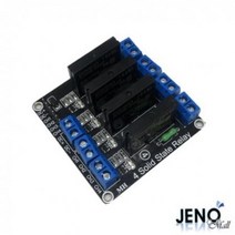 5V SSR 무접점 스위칭 모듈 무소음 릴레이 4채널 AC 220V 2A 아두이노 제어 HAM4322