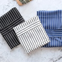 차이온 심플 스트라이프 앞치마 3color 남성전용 앞치마 남자 쉐프 바리스타 앞치마, 블루