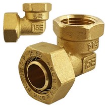 코텍 황동이음쇠 속엘보(W-6854) 15A 엑셀파이프 연결 _ 2022978EA, 1