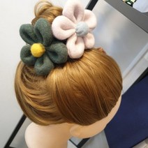 헤어 도매손이 홀더 플라워 갱이 머리끈