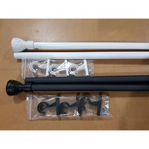 편한리빙 25mm 커튼봉, 블랙