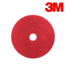 3M 플로어패드 적색(5100) 17인치 1매입 5매입 박리 패드 바닥세정 버핑 스크레치제거 광택 왁스코팅 오염물제거 건식바닥