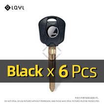 바이크키복사 보조키 열쇠복사 탑케이스 사이드 12Pcs 오토바이 열쇠 교체 혼다 CB600 CB1300 CBR893 CBR92, 01 6 PCS Black