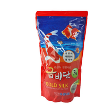 금비단 골드실크 금붕어 잉어 사료 큰 입자 3호, 500g, 1개