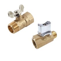 황동 나비 암수 볼밸브 수도배관 볼벨브 암수밸브, 나비암수볼밸브 10A(3/8), 1개