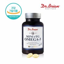 알레스카 알티지 오메가3 고순도 rTG 오메가-3 EPA DHA 기억력 혈행개선 도움 적은캡슐 비타민D E, 500mg_1통