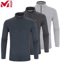 밀레 MILLET 남성봄가을기능성집업 메가쿨L 집업 티셔츠_MVRST402E