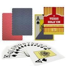 마술카드 마술트럼프 신기한 카드 1데크 PVC 카드 놀이 빅 넘버 게임 텍사스 홀덤 포커 가족 파티 바 마술, 02 Red back