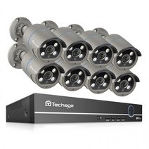AI 인공지능 8CH 400만화소 IP카메라 8대 TECHAGE PoE CCTV, 상세페이지 참조
