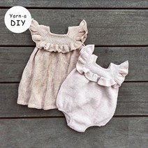 야나 [DIY패키지][니팅 포 올리브] 코튼 메리노 러플 롬퍼 & 드레스(+인쇄도안) 니팅포올리브 아기옷뜨기 유아옷만들기 대바늘뜨개 diy키트 대바늘 뜨개질, 코튼 메리노 6볼, 내츄럴 화이트