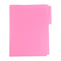 아임오피스 PP 화스너 책철 화일 A4 5컬러 1묶음 10개입, 분홍  1묶음 10개입