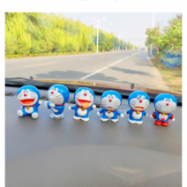 도라에몽 아기 팬더 캐릭터 피규어 세트, 도라에몽6종+풍선+자동차