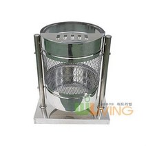 리빙 원형행거망 스텐휴지통(망형/500x850/140L), 쿠팡 블루스카이캐슬 본상품선택