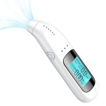 음주측정기 디지털 LED 스크린 USB 충전식 음주 측정기 검사기 장치 개인용 고정밀, 01 white