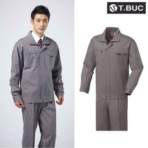 사계절 근무복 작업복 T-14 상의 하의 별매 M~4XL 그레이 회사 유니폼 남자 남성 점퍼 바지 근무 복 티뷰크