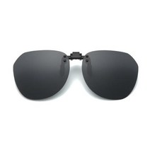 새로운 남성 여성 클립 선글라스 편광 400 보호 빈티지 클립 편광 안경 야간 운전 고글, Black+as show