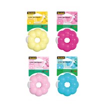3M 매직테이프 링도넛 테이프+당일출고, 딸리+라즈베리+레몬+민트, 4개입