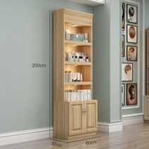 상품 진열대 4단 스탠드 인테리어 맞춤 소품 철제 진열장, 200x60x30우드, 1개