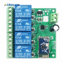 DC 5V 12V 1CH 2CH 4CH WiFi Relay Module Things Smart Home Remote Control Switch Phone [S00021104], 05-4ch DC 5V-21104
