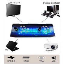 레트로 게임기 판도라 박스판도라 사가 와이파이 아케이드 스틱 3D 게임 LED 콘솔 내장 CX/DX/EX Box 3000, 04 AU 플러그, 07 SAGA CX 2800 IN 1