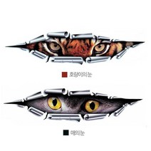 지켜보고있다 매의눈 호랑이눈 차량스티커 경차 유머, 1개
